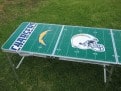 GoPong 8 foot Football Field Chargers Left side