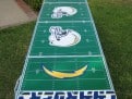 GoPong 8 foot Football Field Chargers long view